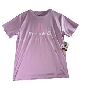 Reebok Performance Athletic T-Shirt Girls Size XLarge (14/16) (36x24) Pink NWT